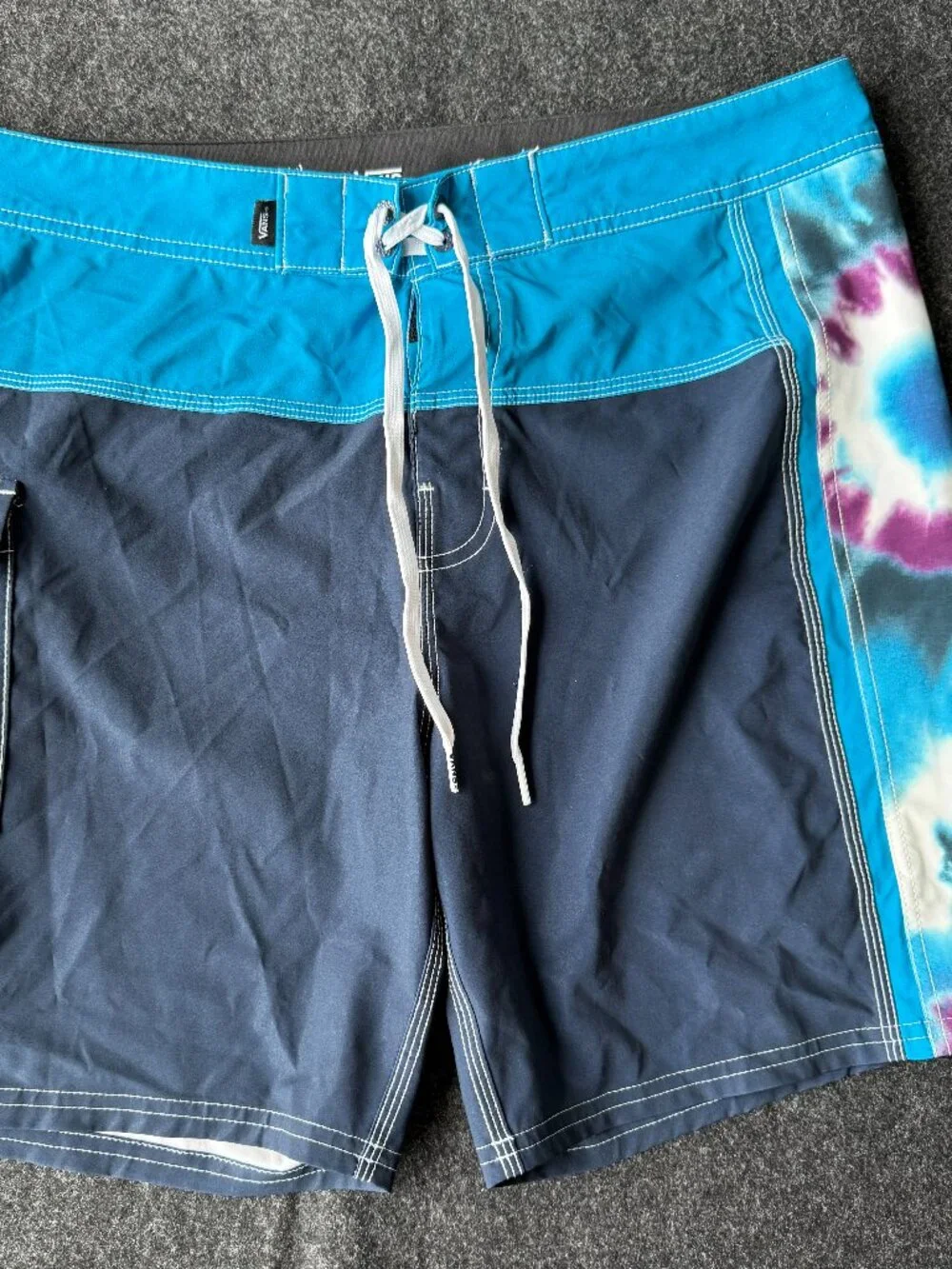 Vans Nineties Panel Board Shorts Mens 33 Tie Dye